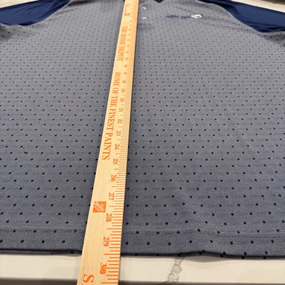 Greg Norman ML75 Play Dry Golf Polo Mens XXL Navy Blue Maui Nui Golf Club Shirt